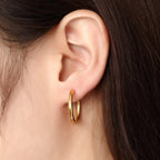 Giana Gold Huggie Hoop Earrings