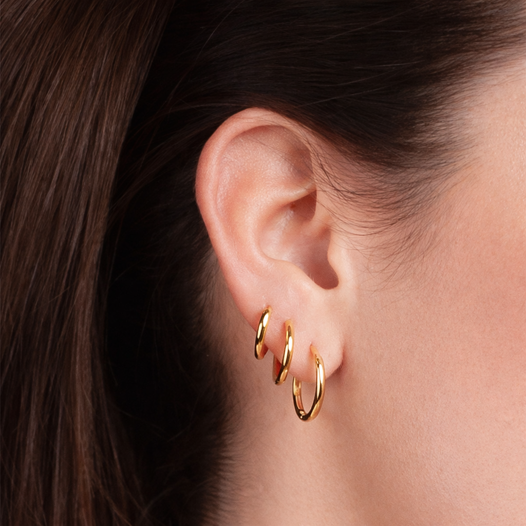 Giana Gold Huggie Hoop Earrings