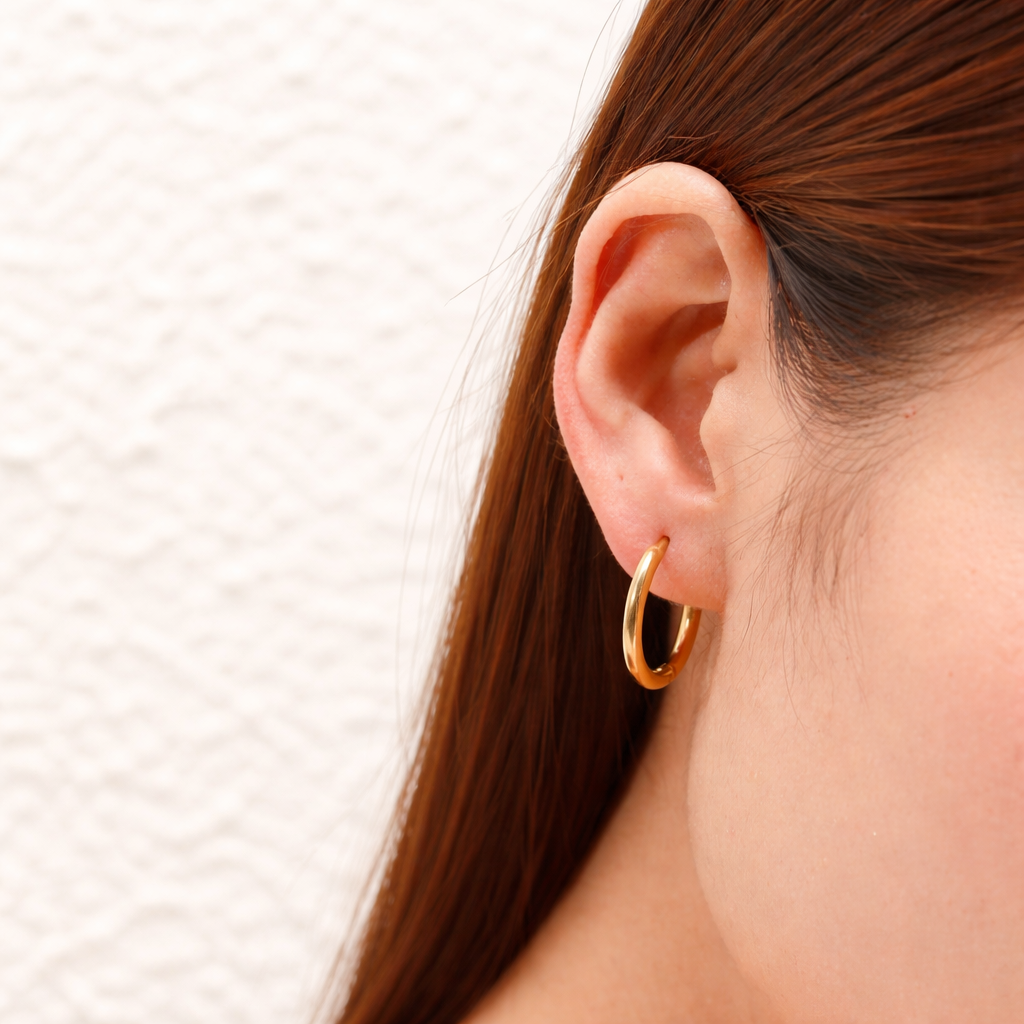 Giana Gold Huggie Hoop Earrings