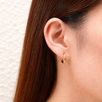 Giana Gold Huggie Hoop Earrings