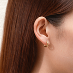 Giana Gold Huggie Hoop Earrings