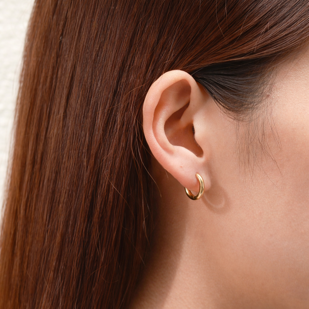 Giana Gold Huggie Hoop Earrings