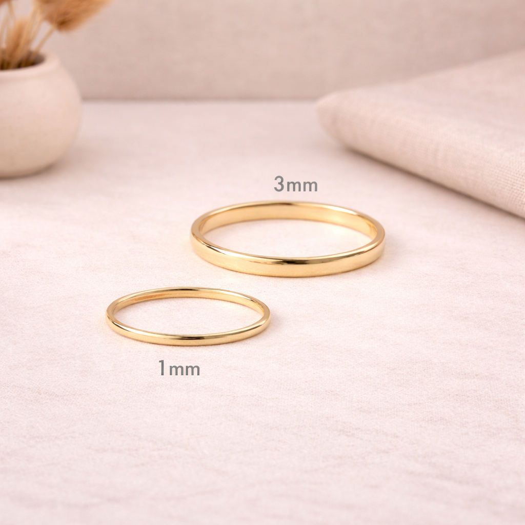 18K Gold Vermeil Brielle Minimalist Gold Ring