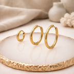 Giana Gold Huggie Hoop Earrings