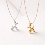 Camilie Balloon Puppy Dog Charm Necklace
