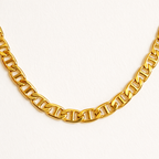 Chloe Gold Flat Figaro Dainty Chain Layering necklace