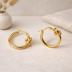 Molly Love Knot Hoop Earrings