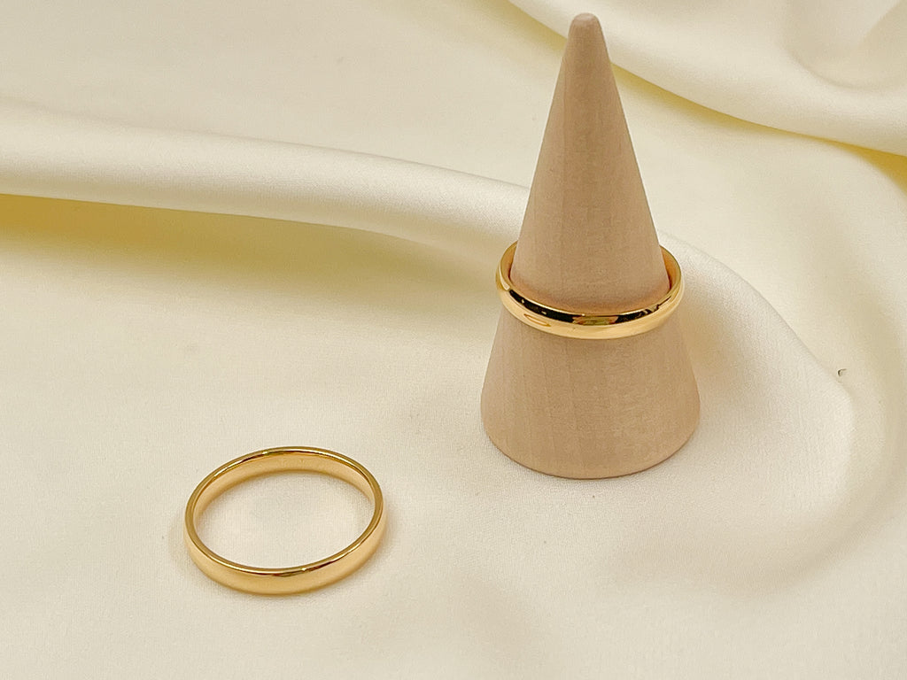 18K Gold Vermeil Brielle Minimalist Gold Ring
