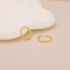 Minimalist 18K Gold Plated Small Hoop Earrings E133