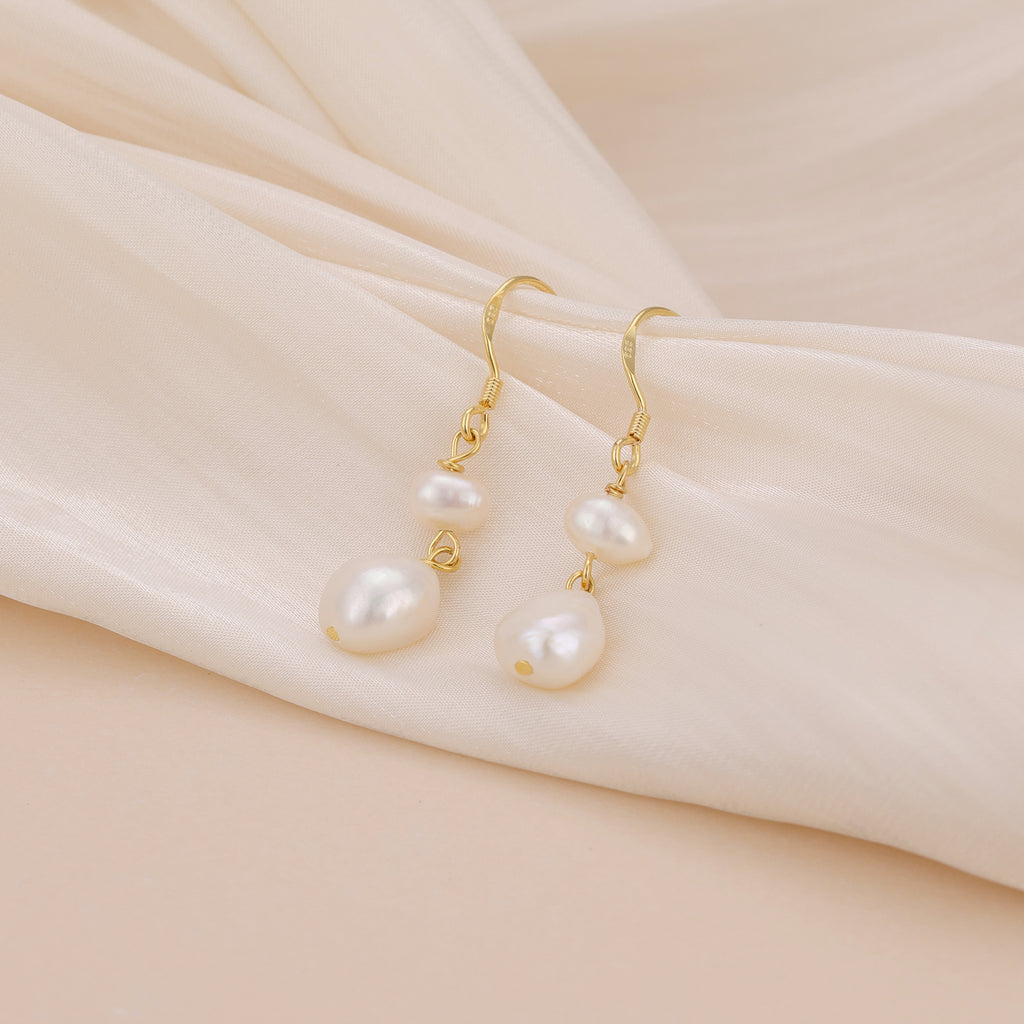 Freshwater Pearl Drop Earrings E180