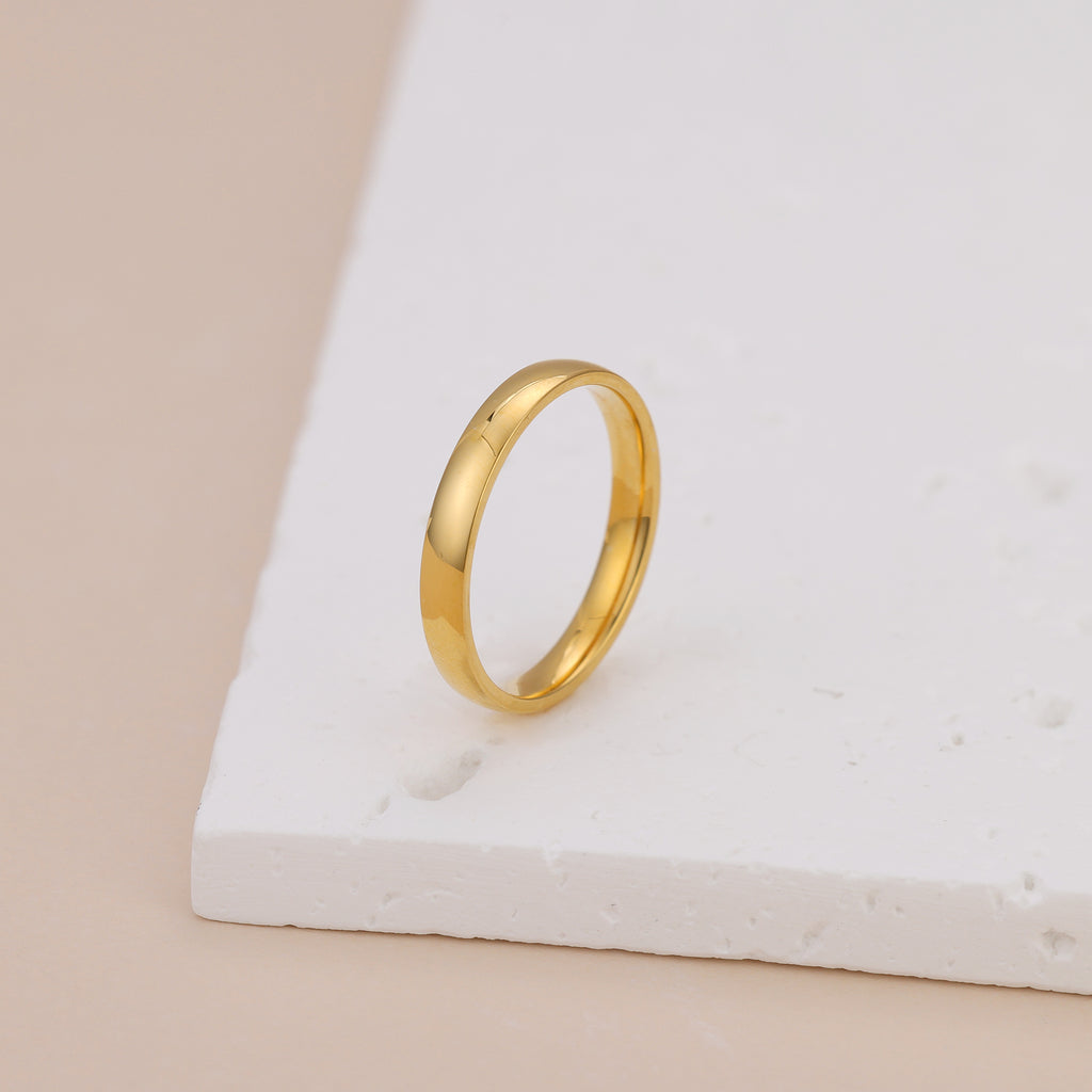 18K Gold Vermeil Brielle Minimalist Gold Ring