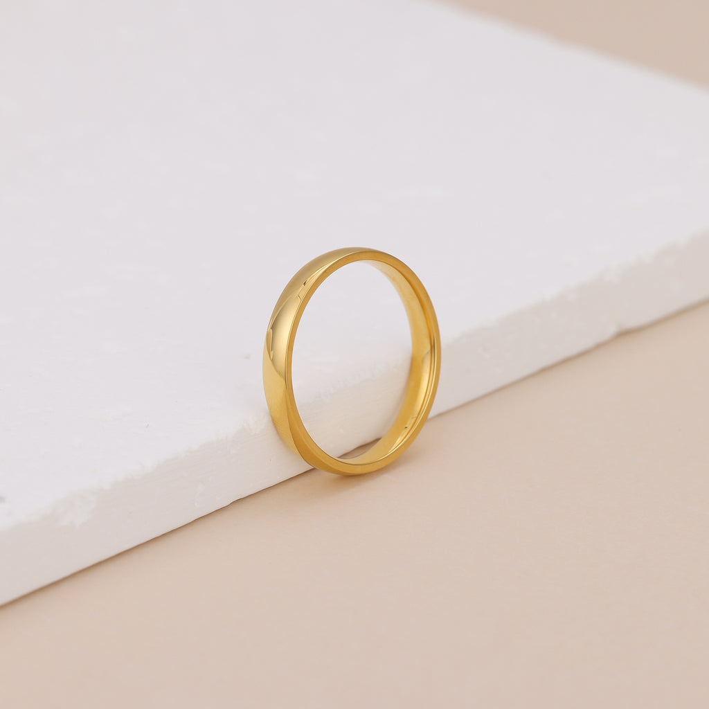 18K Gold Vermeil Brielle Minimalist Gold Ring