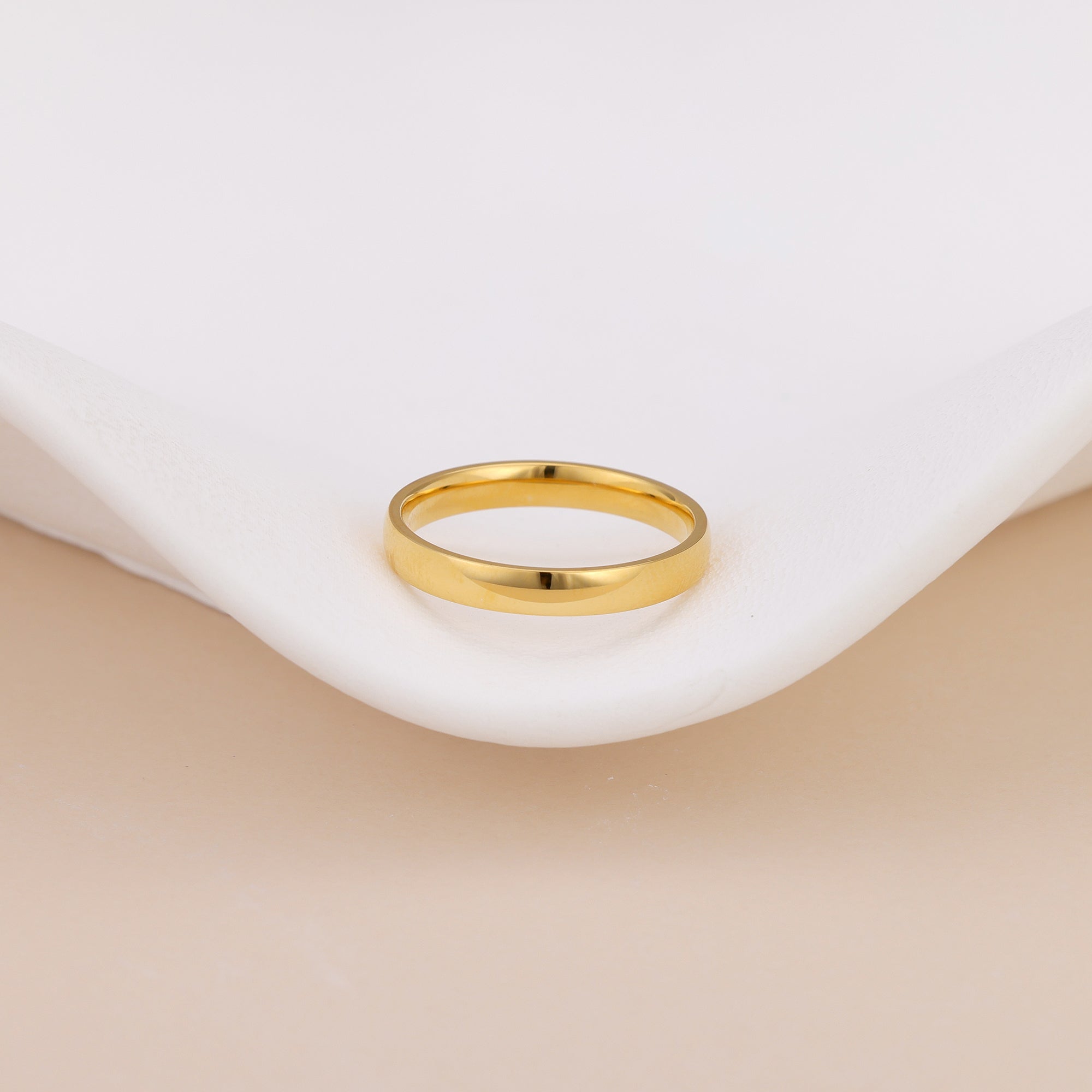 18K Gold Vermeil Brielle Minimalist Gold Ring