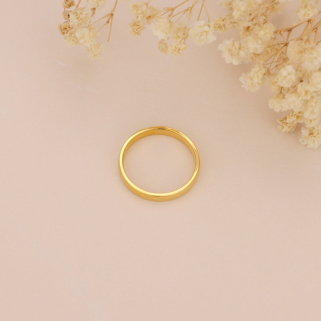 18K Gold Vermeil Brielle Minimalist Gold Ring