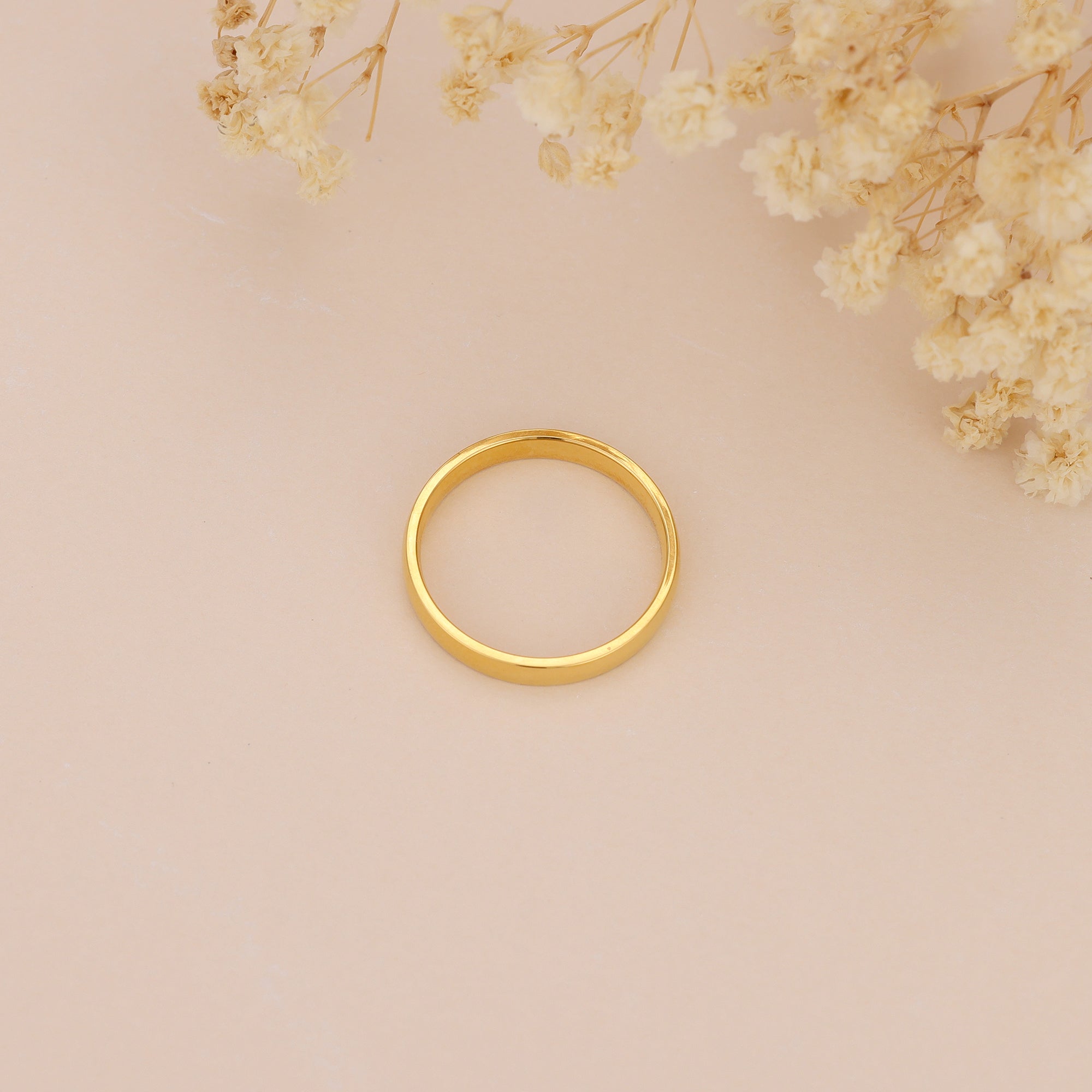 18K Gold Vermeil Brielle Minimalist Gold Ring