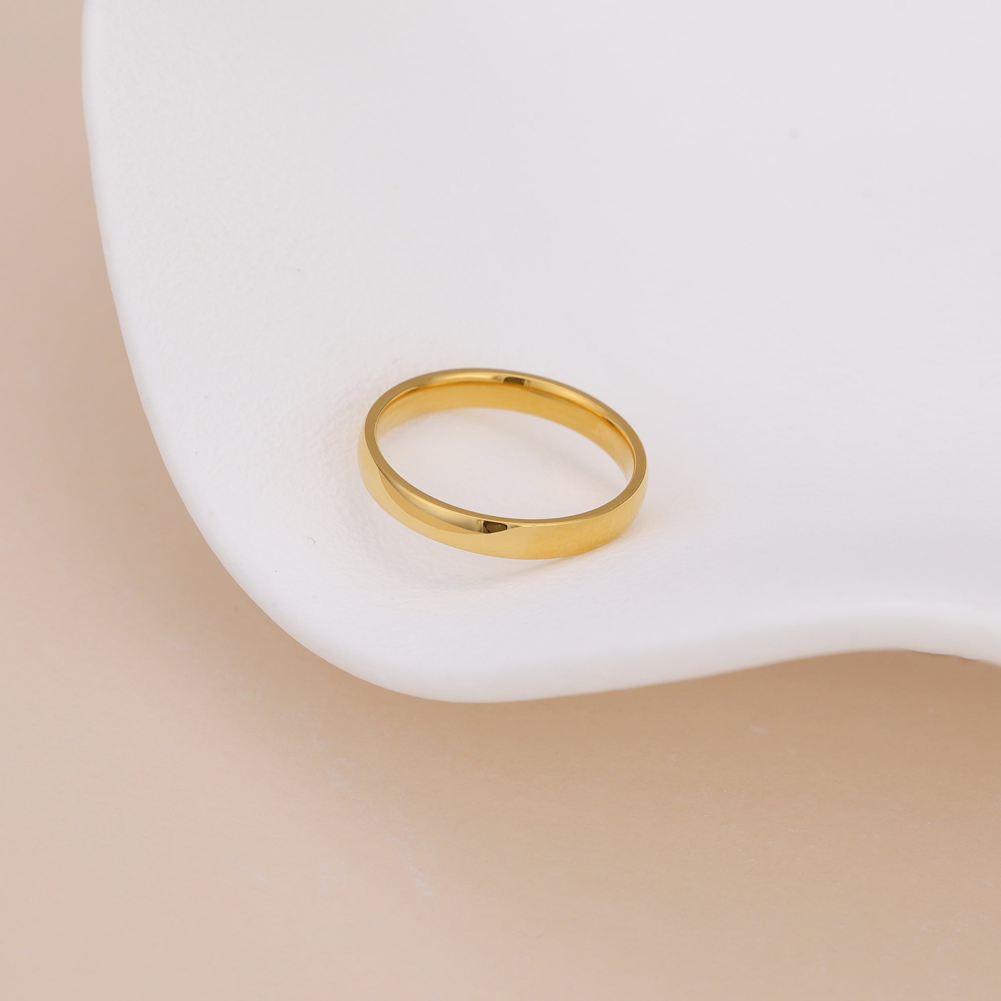 18K Gold Vermeil Brielle Minimalist Gold Ring