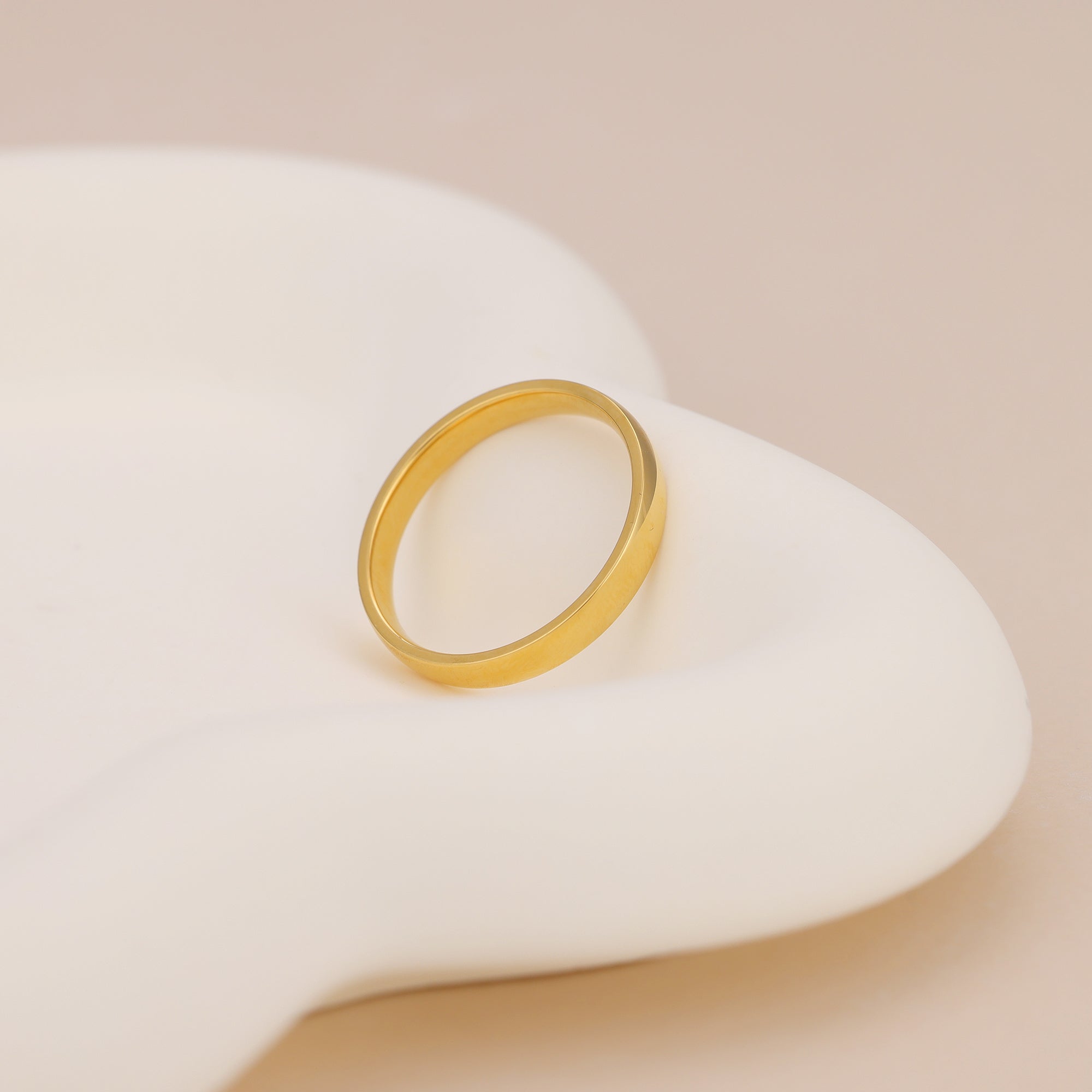 18K Gold Vermeil Brielle Minimalist Gold Ring