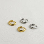 Gold Huggie Hoop Earrings for Women Minimalist Small Hoops E167