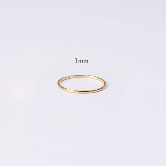 18K Gold Vermeil Brielle Minimalist Gold Ring