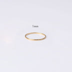 18K Gold Vermeil Brielle Minimalist Gold Ring